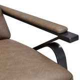 Elixir Leather Power Recliner, West Mushroom-Furniture - Chairs-High Fashion Home