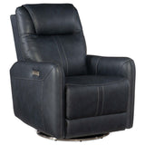 Steffen Leather Swivel Power Recliner by Hooker