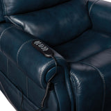 Eisley Leather Power Recliner w/ Lift, Sorrento Night Seas-Furniture - Chairs-High Fashion Home