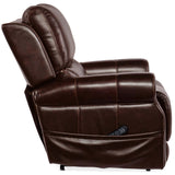 Eisley Leather Power Recliner, Maddison Walnut-Furniture - Chairs-High Fashion Home