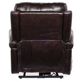Eisley Leather Power Recliner, Maddison Walnut-Furniture - Chairs-High Fashion Home