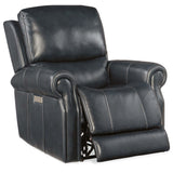 Eisley Leather Power Recliner, Sorrento Night Seas-Furniture - Chairs-High Fashion Home