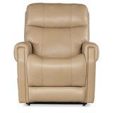 Carroll Leather Power Recliner, Sorrento Sand-Furniture - Chairs-High Fashion Home