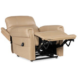 Carroll Leather Power Recliner, Sorrento Sand-Furniture - Chairs-High Fashion Home