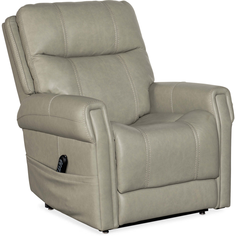 Carroll Power Motion Leather Recliner, Milton Fog-Furniture - Chairs-High Fashion Home