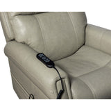 Carroll Power Motion Leather Recliner, Milton Fog-Furniture - Chairs-High Fashion Home