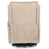Soiree Leather Zero Gravity Swivel, Maverick Ivory-Furniture - Chairs-High Fashion Home