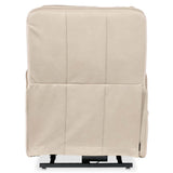 Flynn Leather Power Recliner, Ivory-Furniture - Chairs-High Fashion Home