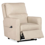 Flynn Leather Power Recliner, Ivory-Furniture - Chairs-High Fashion Home