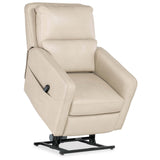 Flynn Leather Power Recliner, Ivory-Furniture - Chairs-High Fashion Home