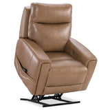 Raze Leather Lift Reclining Chair, Sophia Latte