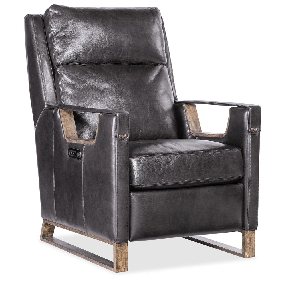 Relic Leather Power Recliner by Hooker