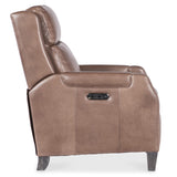 Nelson Leather Power Recliner, Light Mocha