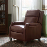 Nelson Leather Power Recliner,  Dark Roast