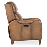 Carrington Leather Power Recliner, Nature-Furniture - Chairs-High Fashion Home