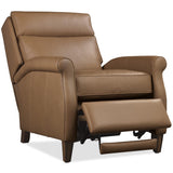 Randall Leather Power Recliner, Billows Caramel