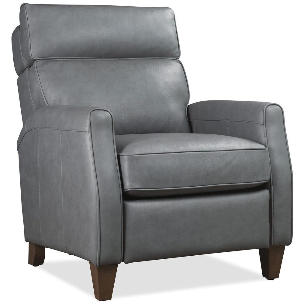 Okana Leather Power Recliner, Majestic Storm Cloud