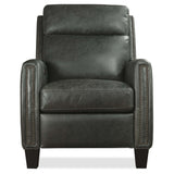 Jacklyn Leather Power Recliner, Jala Grey-Furniture - Chairs-High Fashion Home