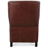Henley Leather Power Recliner, Benjamin Burgundy-Furniture - Chairs-High Fashion Home