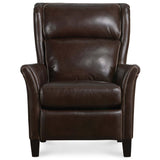 Henley Leather Power Recliner, Dark Roast-Furniture - Chairs-High Fashion Home
