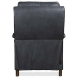 Wrenn Leather Power Recliner, Ankur Blue-Furniture - Chairs-High Fashion Home