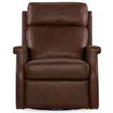 Kaufman Leather Swivel Power Recliner, Tatum Cocoa