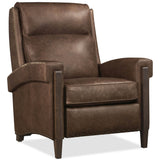 Whitton Leather Power Recliner, Studio Chocolate-Furniture - Chairs-High Fashion Home