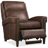 Whitton Leather Power Recliner, Studio Chocolate-Furniture - Chairs-High Fashion Home
