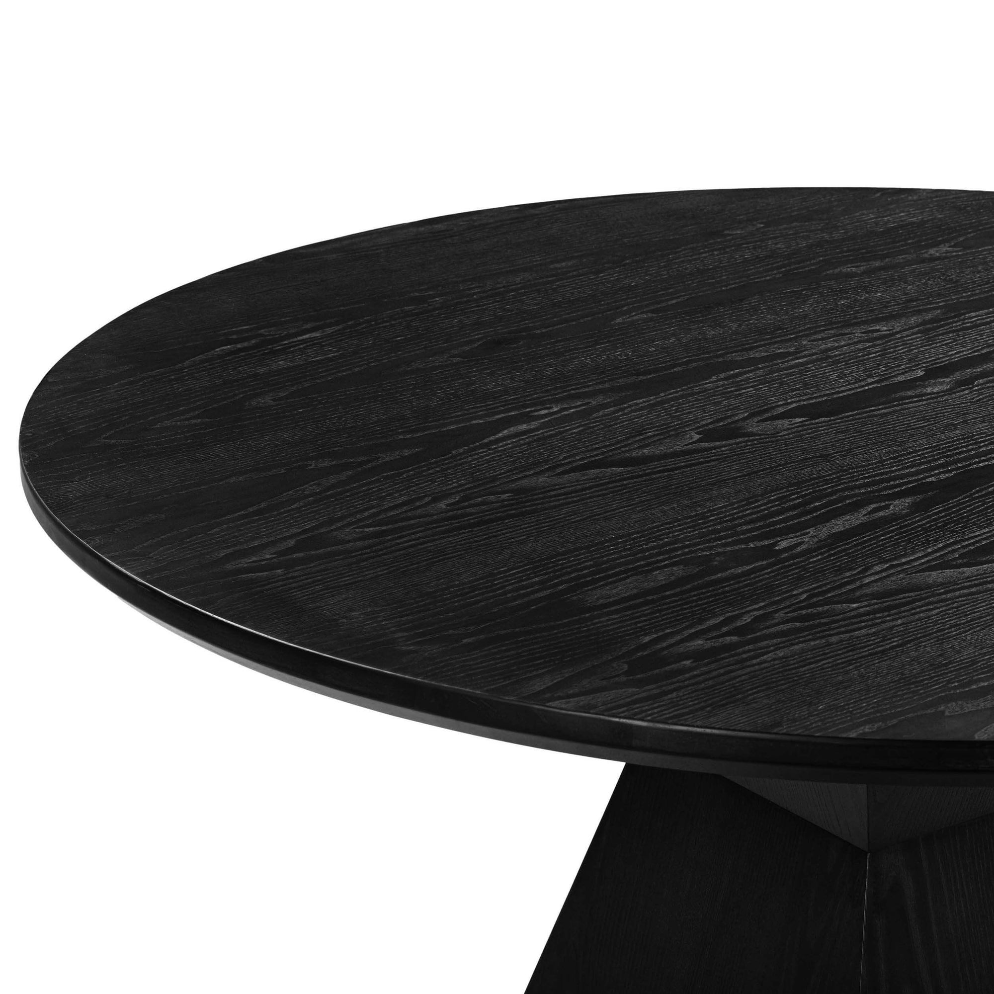 Nolan Round Dining Table, Black High Fashion Home