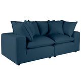 Cali Modular Loveseat, Navy