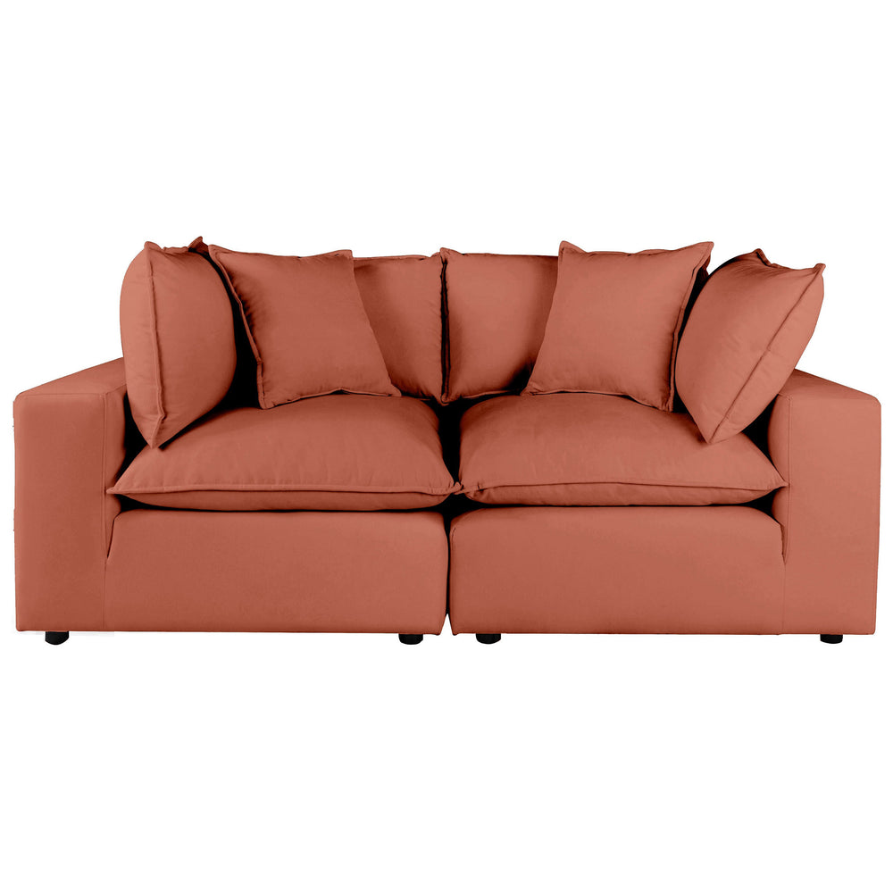 Cali Modular Loveseat, Rust