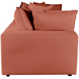 Cali Modular Loveseat, Rust