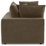 Cali Modular Loveseat, Chocolate Brown