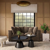Cali Modular Loveseat, Chocolate Brown