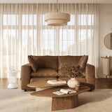 Cali Modular Loveseat, Brown