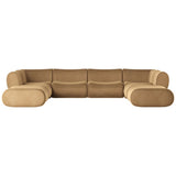 Zenith 8 Piece Modular U-Sectional, Latte Brown