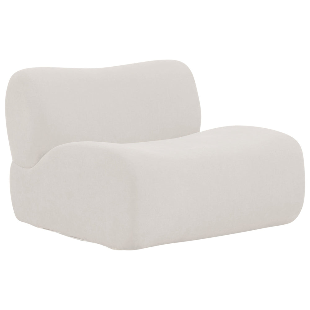 Zenith Armless Chair, Cream