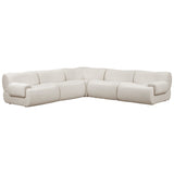 Zenith 5 Piece Modular L-Sectional, Cream