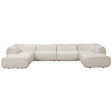 Zenith 8 Piece Modular U-Sectional, Cream