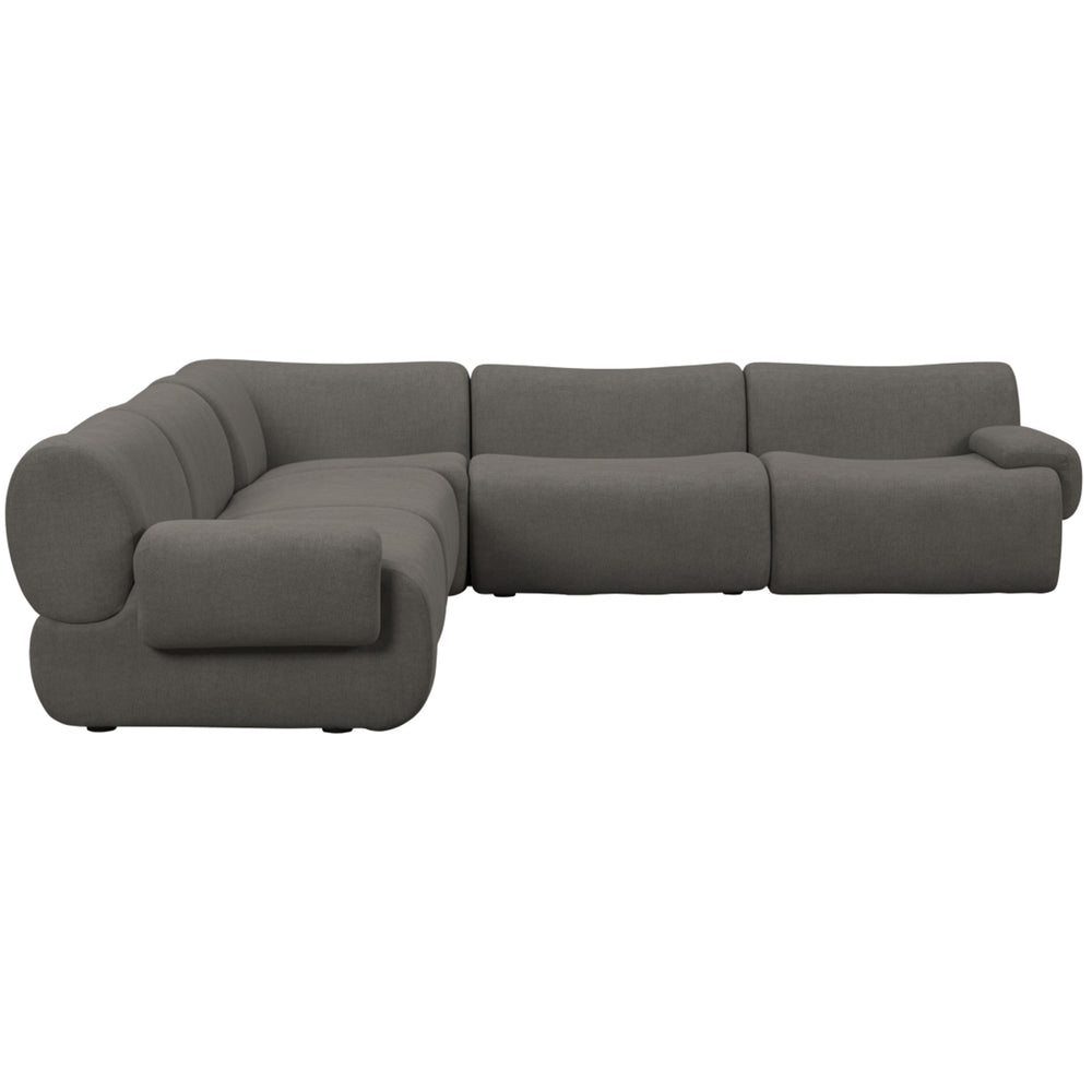Zenith 5 Piece Modular L-Sectional, Grey
