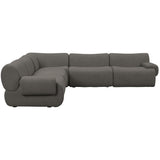 Zenith 5 Piece Modular L-Sectional, Grey