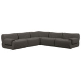 Zenith 5 Piece Modular L-Sectional, Grey