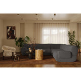 Zenith 5 Piece Modular L-Sectional, Grey
