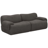 Zenith Modular Loveseat, Grey