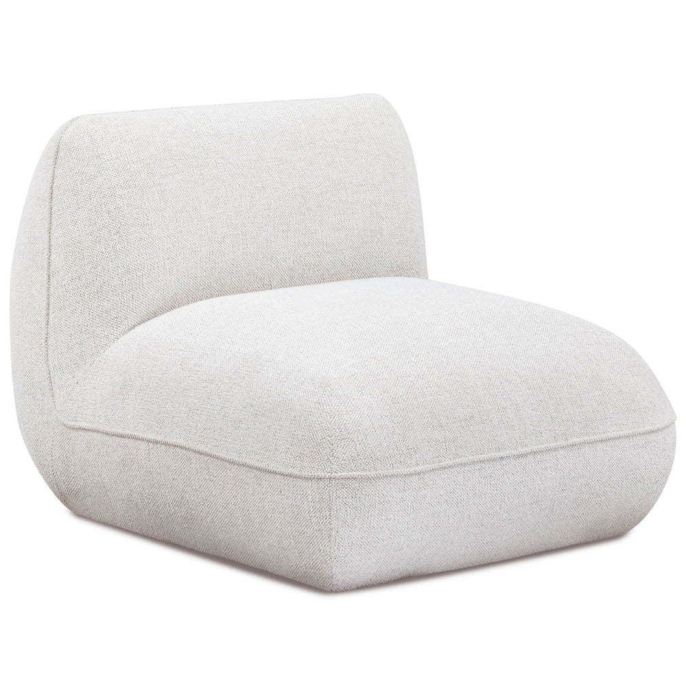 Arezza Armless Chair, Stone White