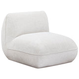 Arezza Armless Chair, Stone White