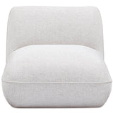 Arezza Armless Chair, Stone White