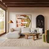 Arezza Armless Chair, Stone White