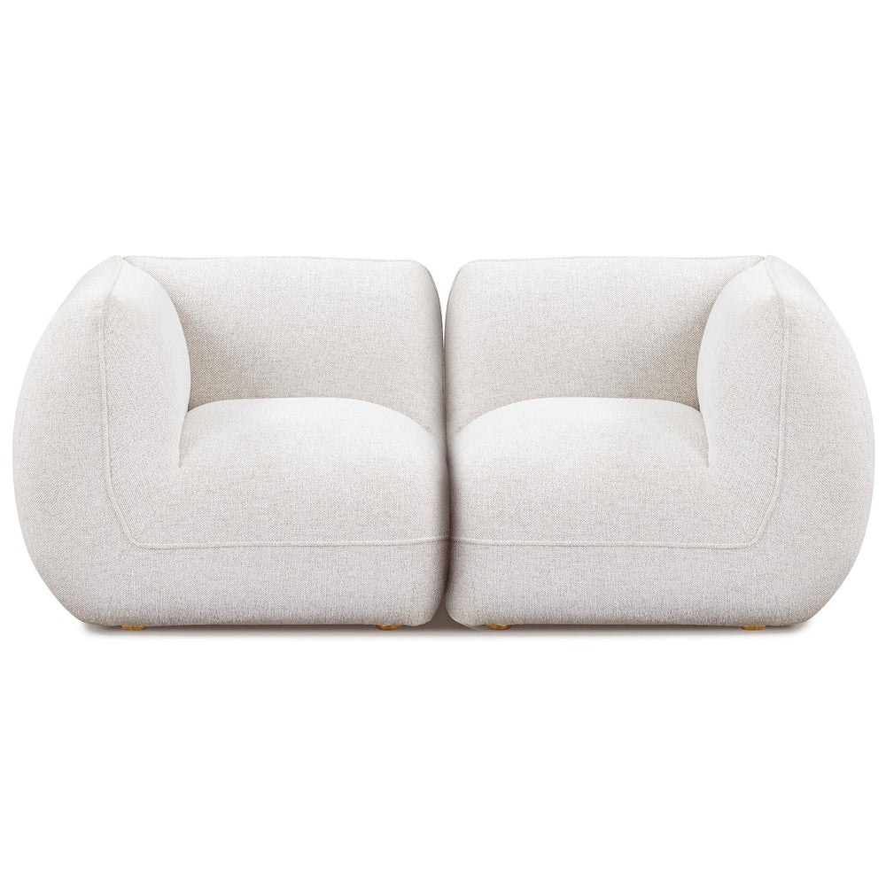 Arezza Modular Loveseat, Stone White