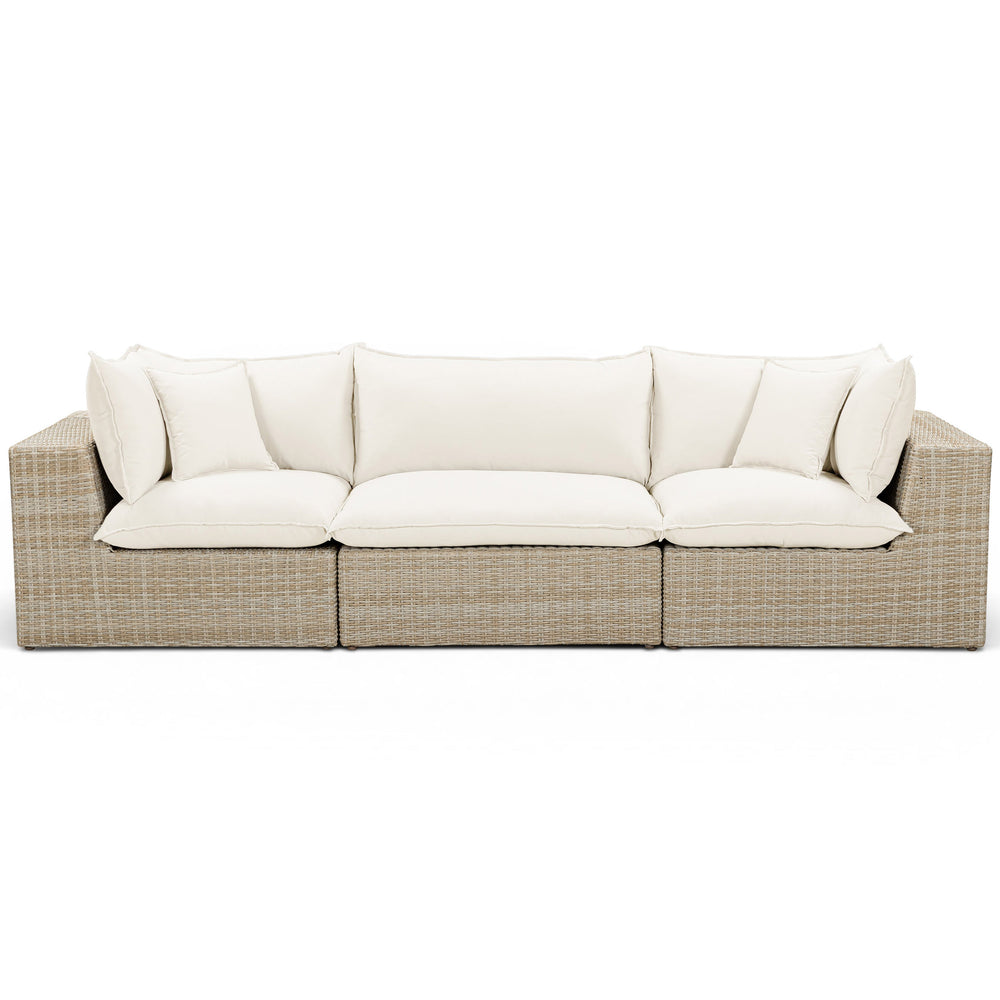 Cali Outdoor Sofa, Cream/Natural